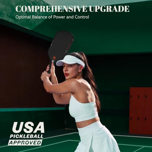 16mm Carbon Fiber Pickleball Paddle for Spin & Control