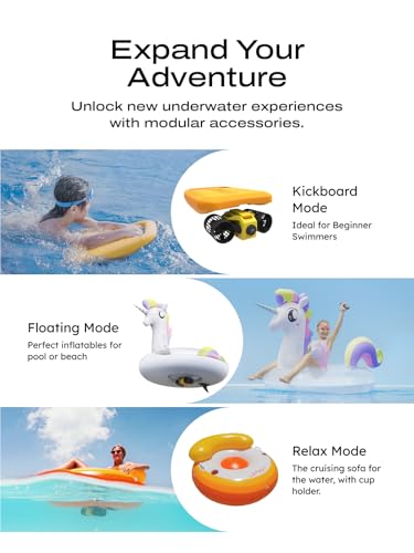 Dual-Motor Underwater Scooter for Diving & Snorkeling
