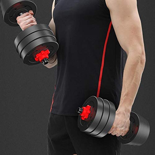 2-Piece 20kg Adjustable Dumbbell Set for Strength Training
