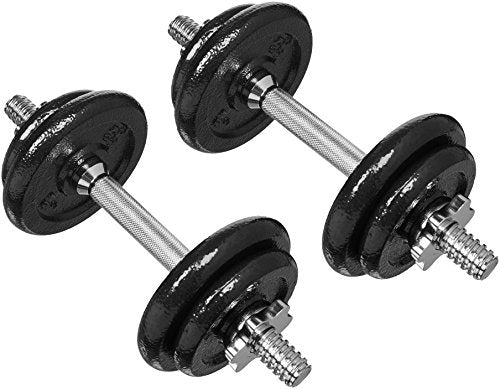 38 lb Adjustable Dumbbell Weight Set with Storage Case