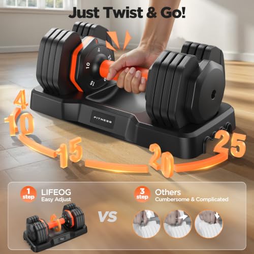 5-in-1 Adjustable Dumbbell Set with Storage Box & Non-Slip Grip