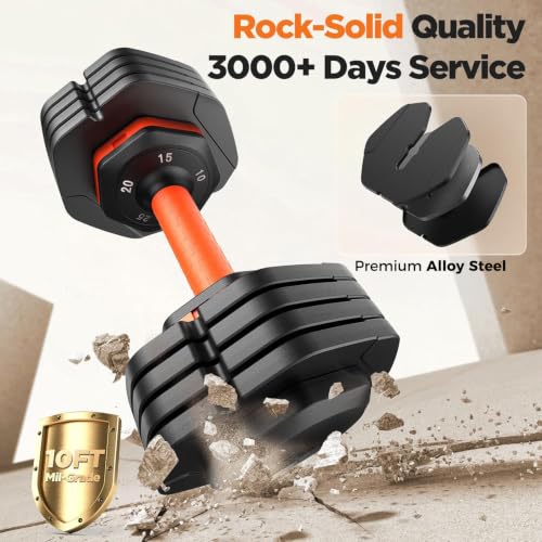 5-in-1 Adjustable Dumbbell Set with Storage Box & Non-Slip Grip