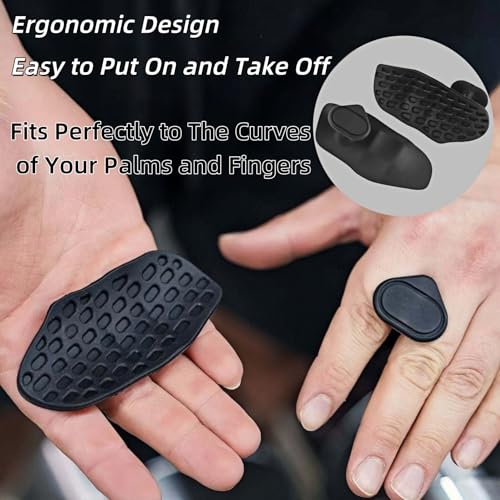 Ergonomic Anti-Slip Workout Grips for Strength Training