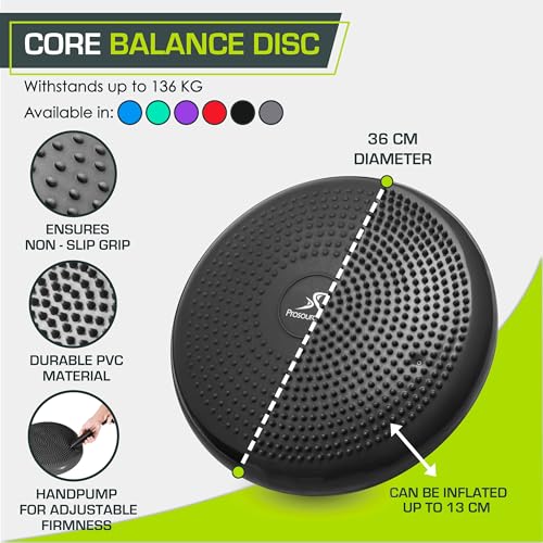 14-Inch Inflatable Balance Disc for Core & Stability Training