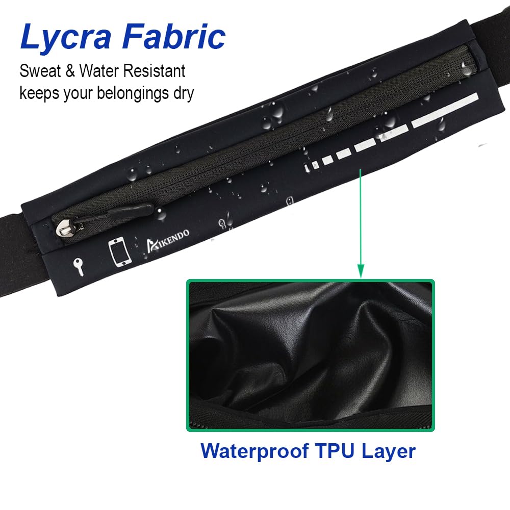 Slim Running Waist Belt with Phone Holder for Men & Women
