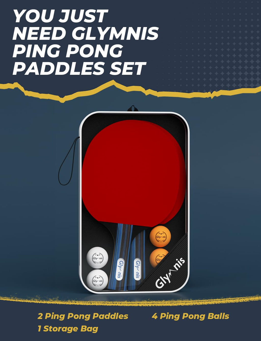 Table Tennis Paddle & Ball Set for Indoor and Outdoor Play
