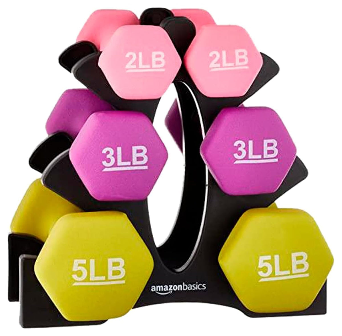 Neoprene Dumbbell Hand Weights for Exercise & Muscle Toning