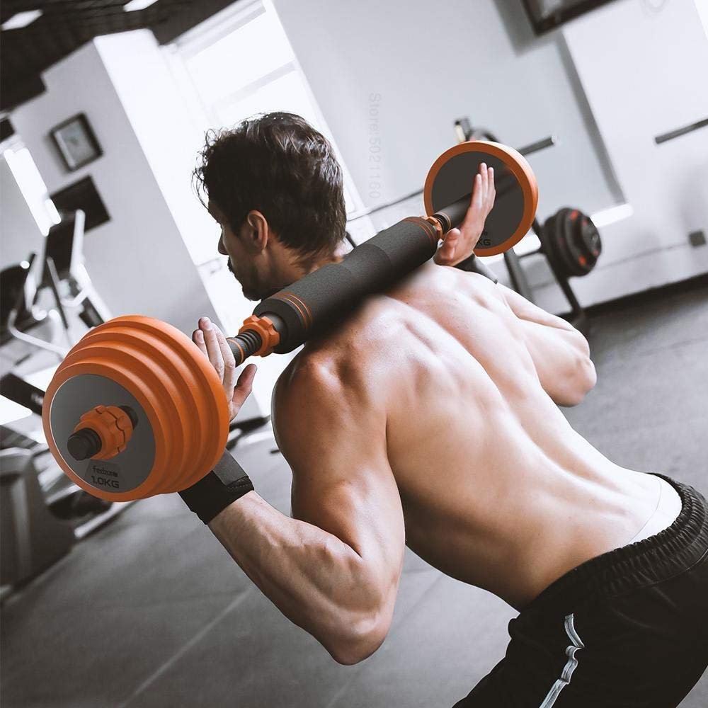 Adjustable Dumbbell & Barbell Set for Strength Training Workouts