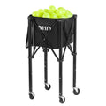 Foldable Tennis & Pickleball Ball Hopper Cart with Wheels