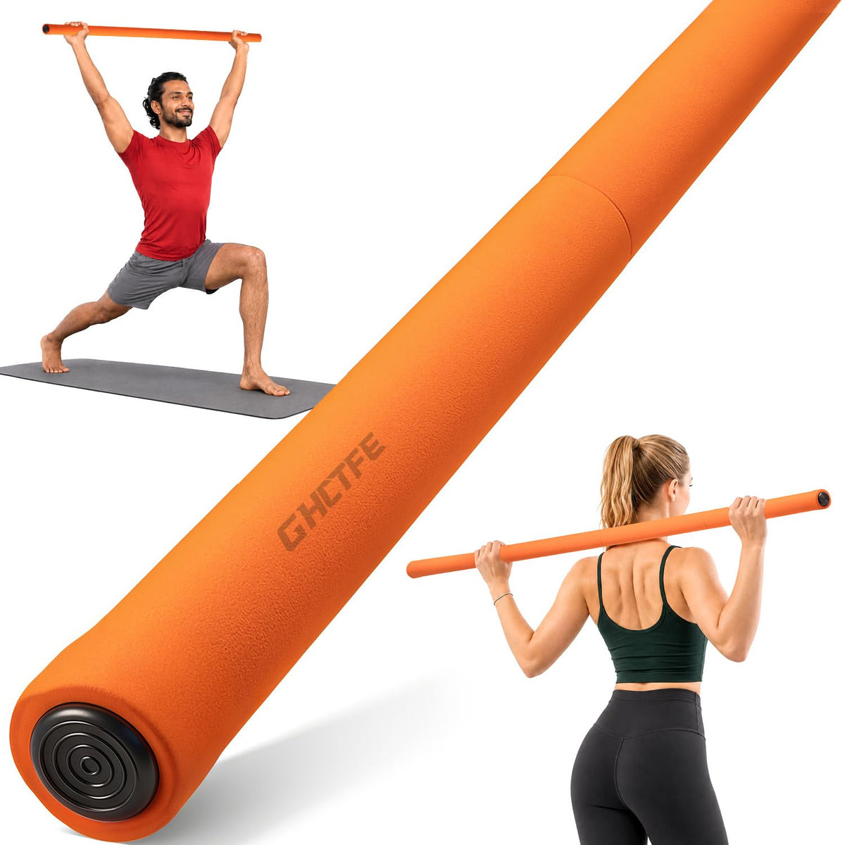 Adjustable Yoga Mobility Stick for Stretching & Balance Training