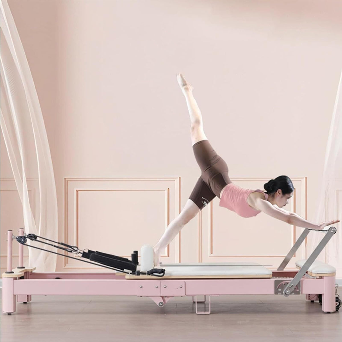 Foldable Aluminum Pilates Core Bed for Stretching & Training