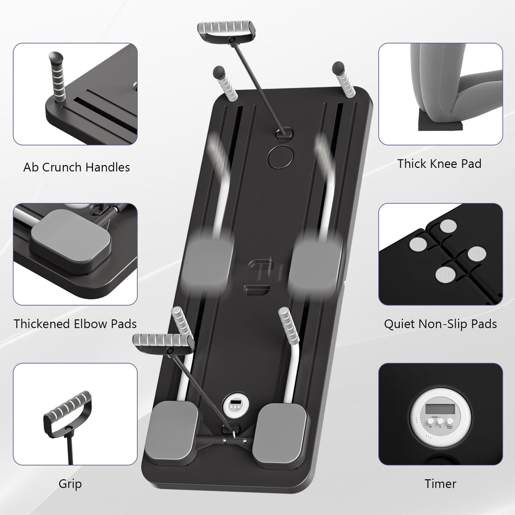 5-in-1 Foldable Pilates Reformer Board for Home Workouts
