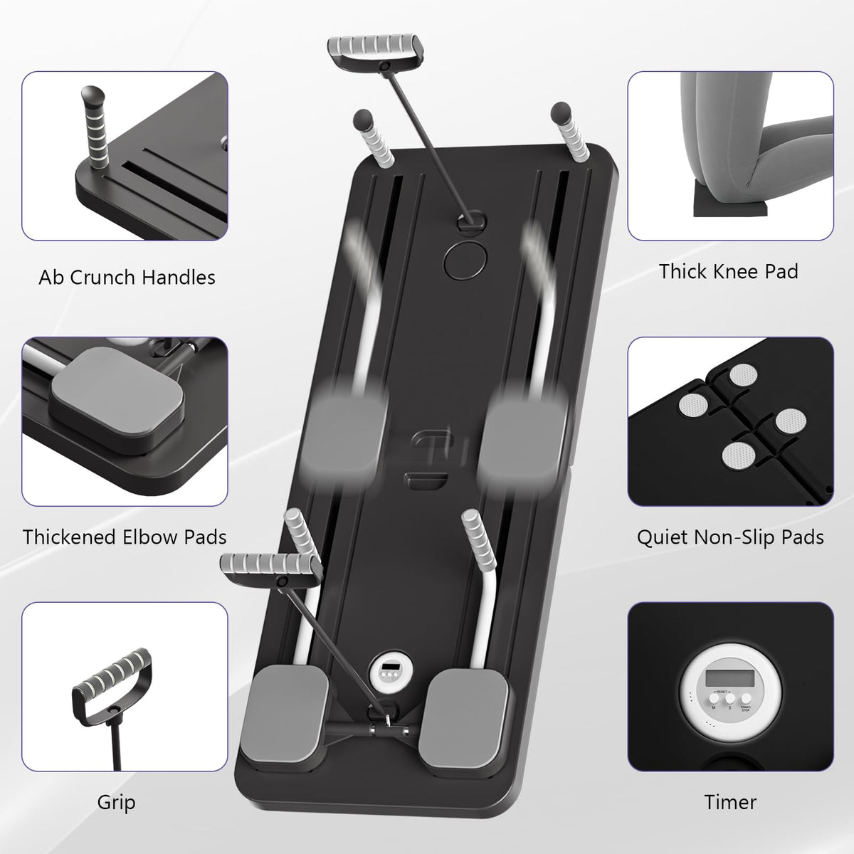 5-in-1 Foldable Pilates Reformer Board for Home Workouts