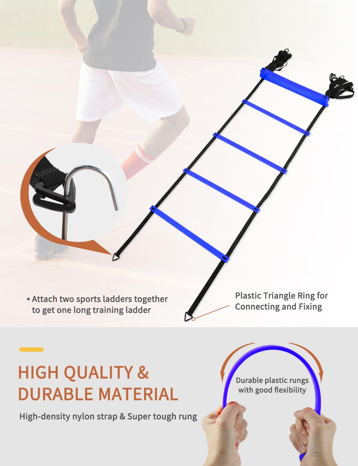 Agility Speed Ladder Set for Football & Athletic Training