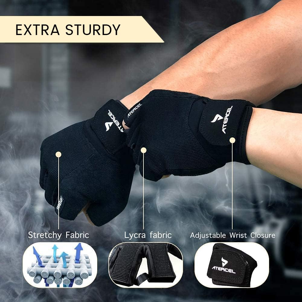 Breathable Workout Gloves for Weightlifting, Cycling & Training