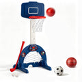Adjustable Toddler Basketball Hoop, Soccer Goal & Golf Set