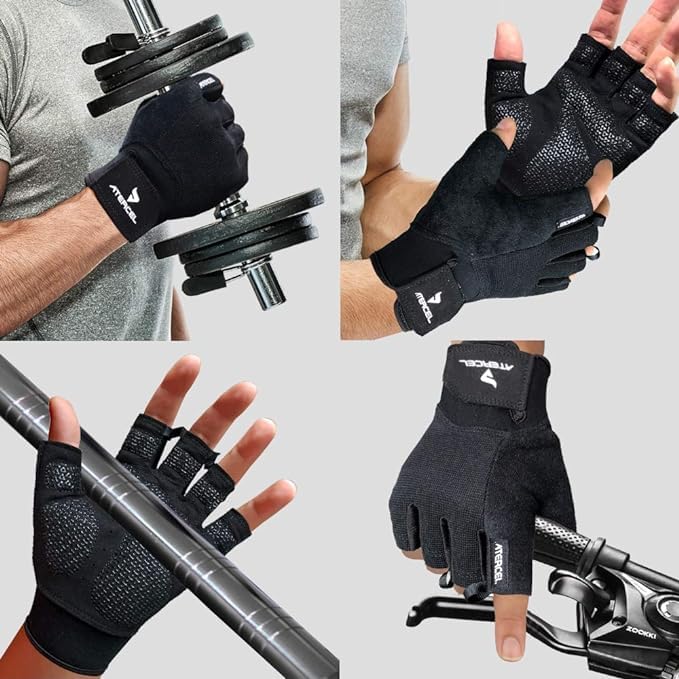 Breathable Workout Gloves for Weightlifting, Cycling & Training