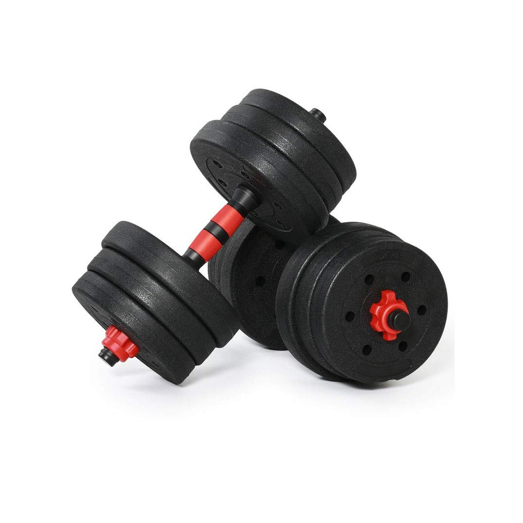 2-Piece 20kg Adjustable Dumbbell Set for Strength Training