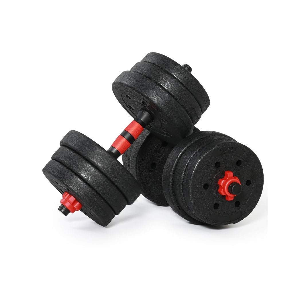 2-Piece 20kg Adjustable Dumbbell Set for Strength Training