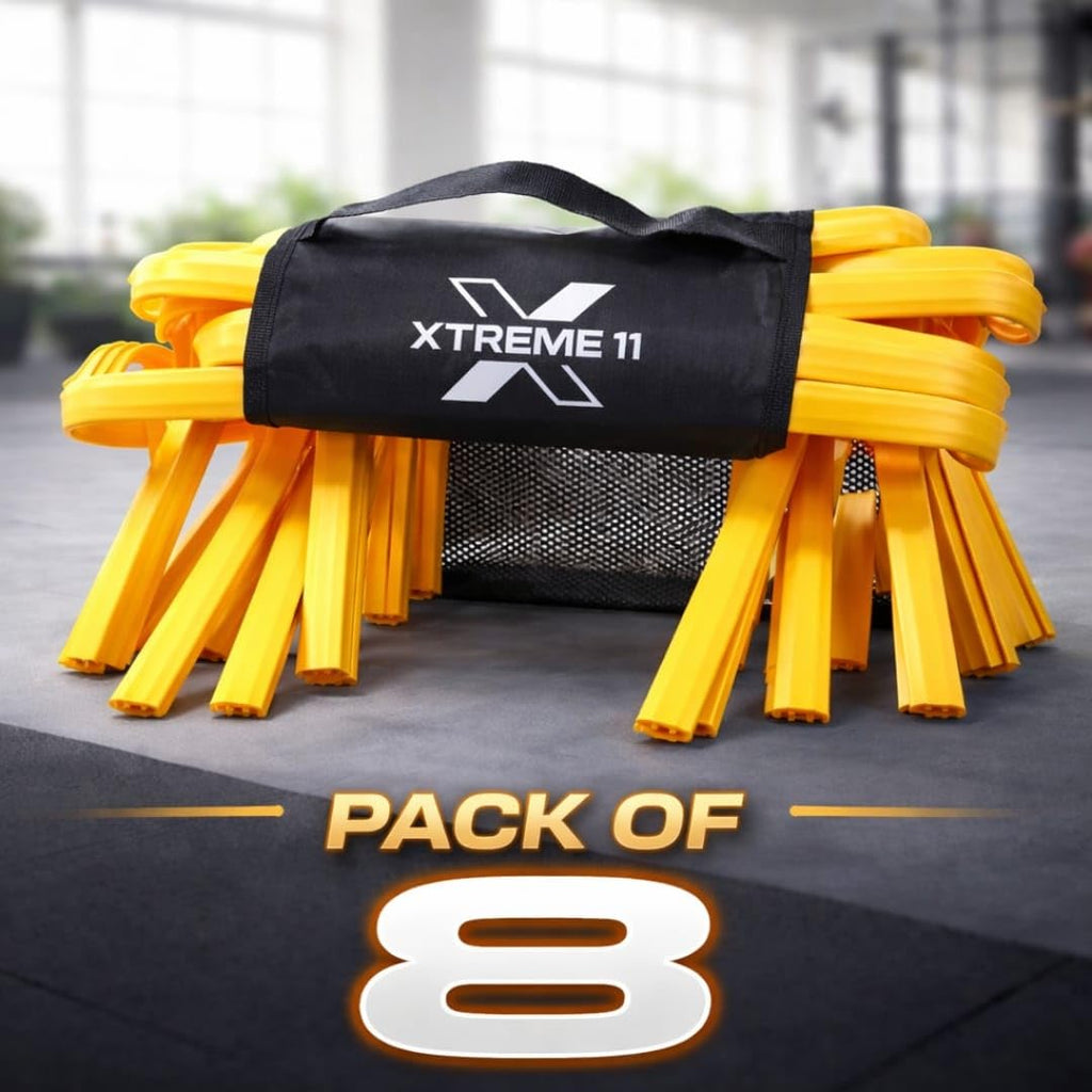 8-Pack Flexible Agility Hurdles for Fitness & Speed Training