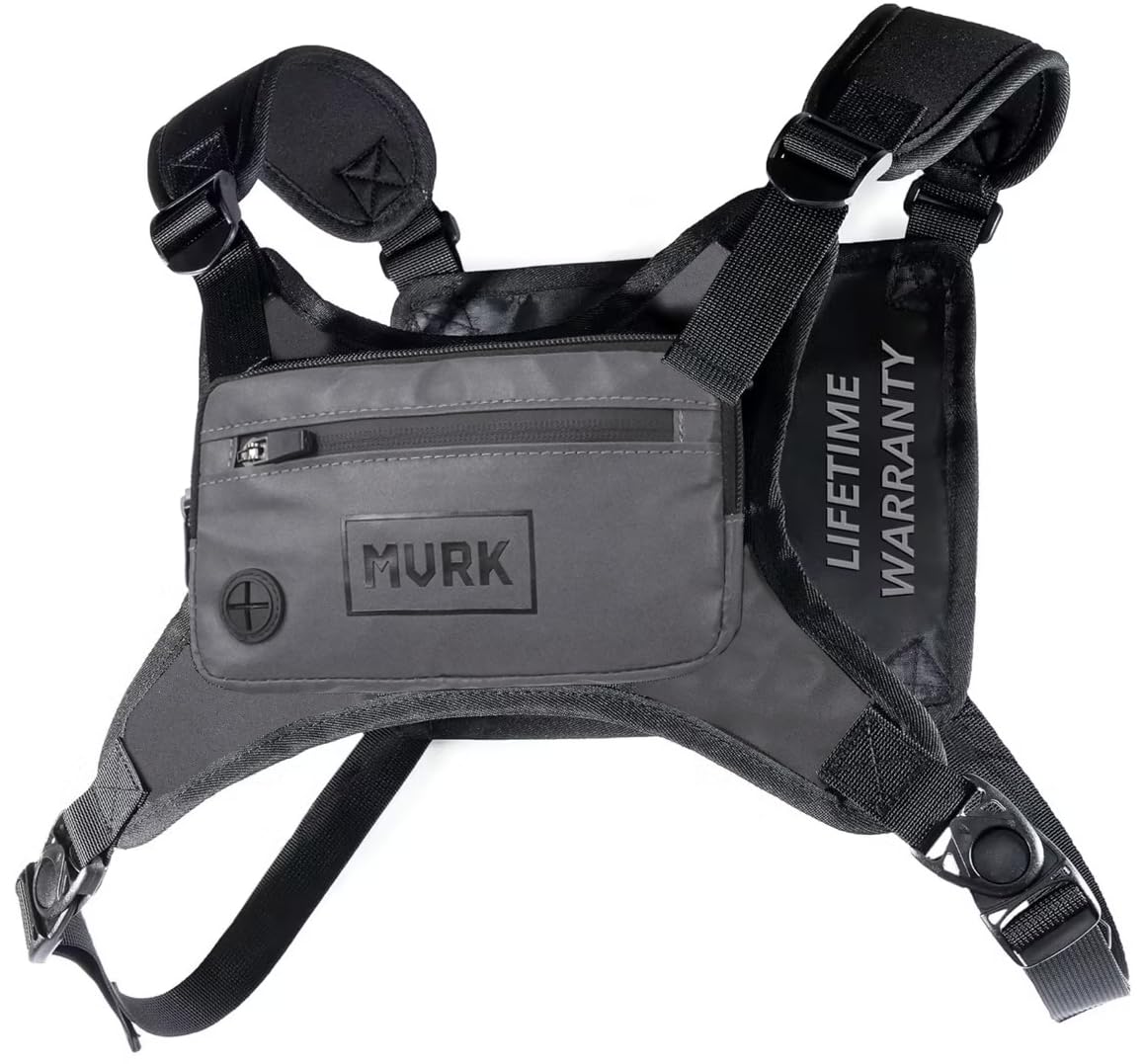 Water-Resistant Running Chest Pack with Reflective Detail
