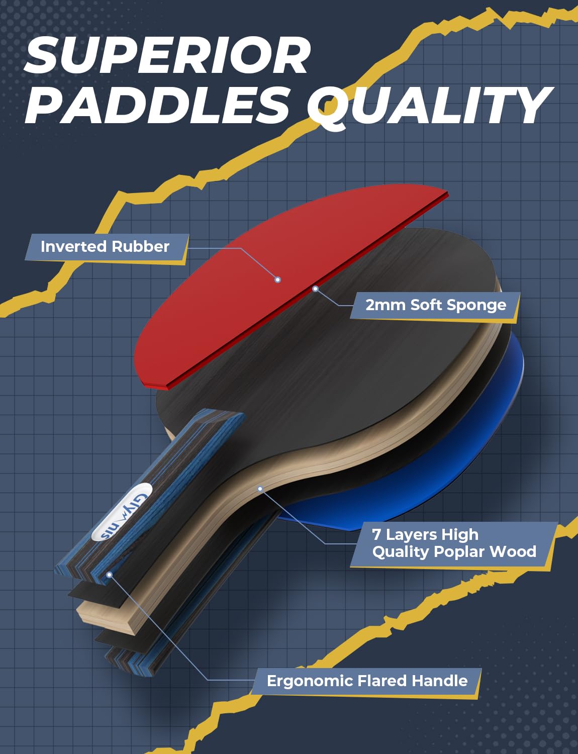 Table Tennis Paddle & Ball Set for Indoor and Outdoor Play