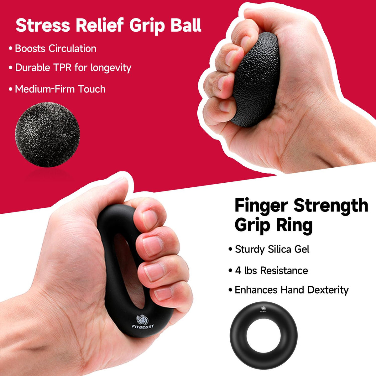 5-Pack Adjustable Hand Grip & Forearm Strengthener Kit