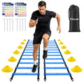 2-Pack 20ft Adjustable Agility Ladder Set for Speed Training
