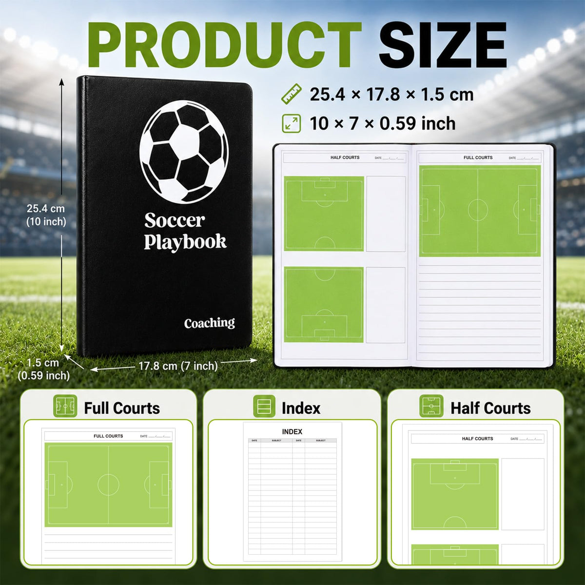 Soccer Coach Playbook & Practice Planner Notebook