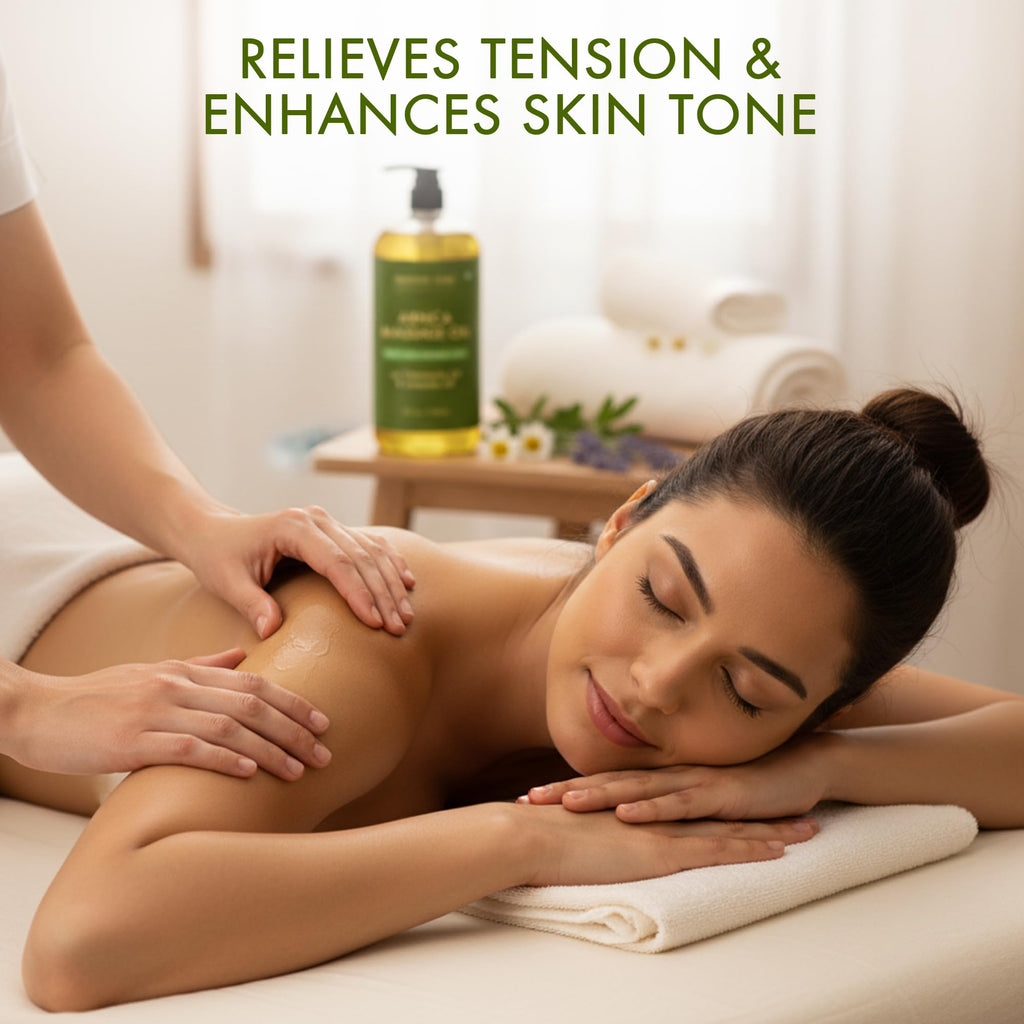 Natural Massage Therapy Oil for Relaxation & All Skin Types
