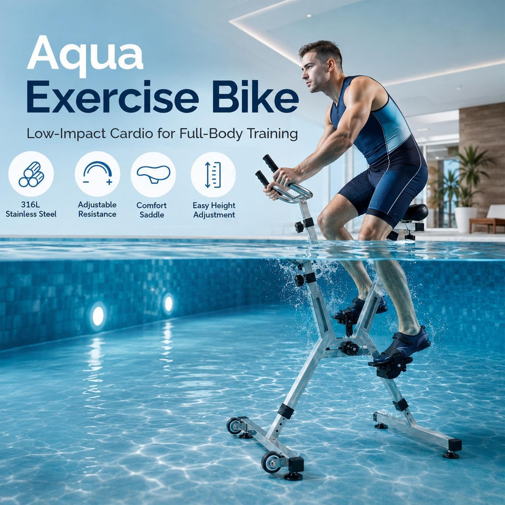 Underwater Aquatic Bicycle with Resistance for Pool Fitness