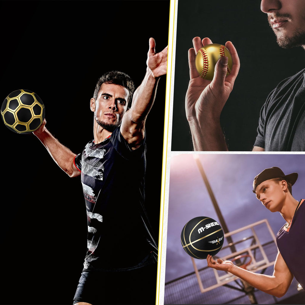 Official Size Multi-Sport Ball Set with Bag & Pump