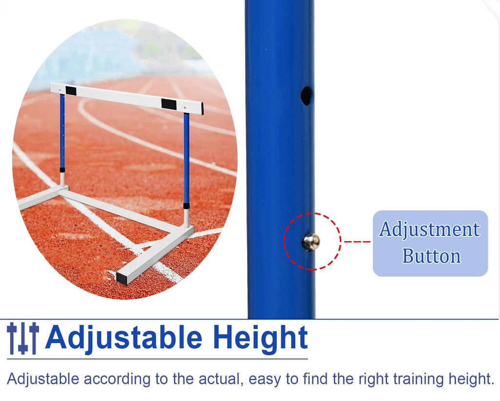 30–42 Inch Adjustable Hurdles for Athletic Speed Training