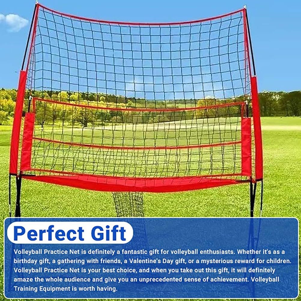 Adjustable Volleyball Training Net with Ball Return System