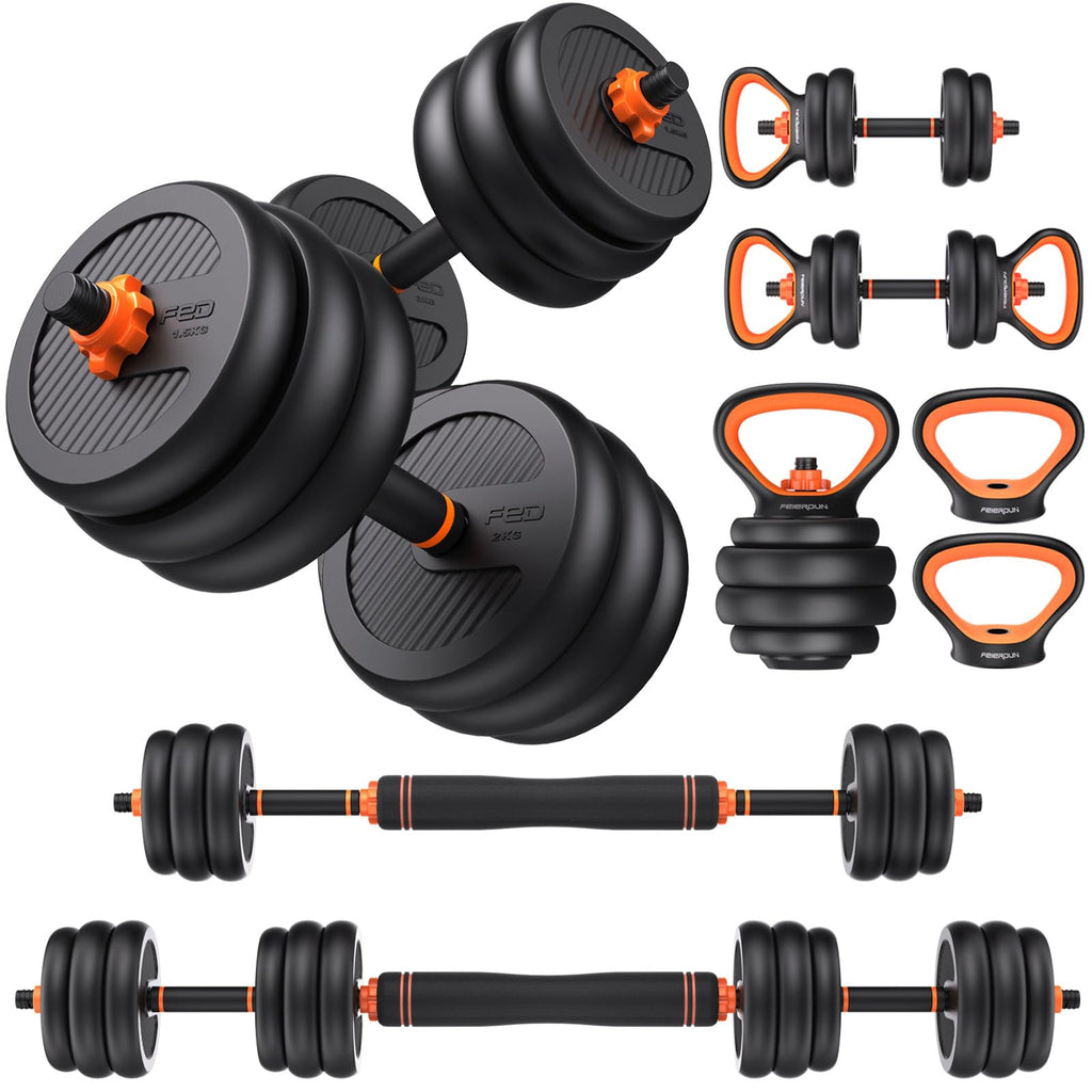 5-in-1 Adjustable Dumbbell Weight Set for Home Gym Training