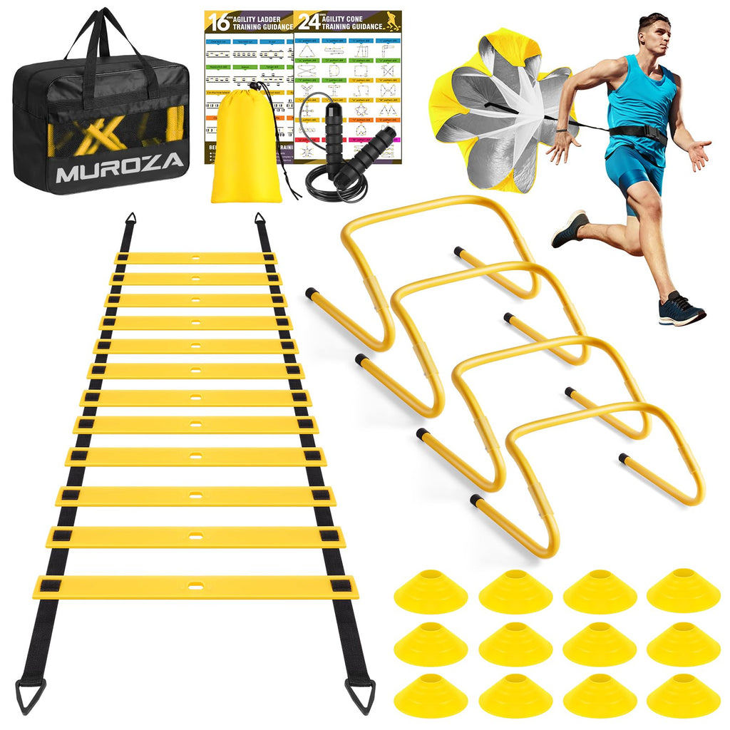 20ft Agility Speed Ladder for Athletic Training & Drills