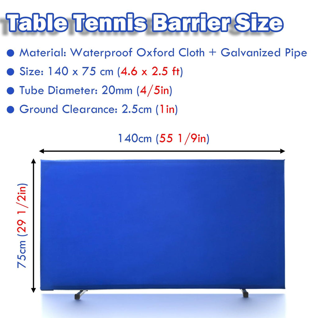 Folding Table Tennis Barrier Panels for Club & School Training