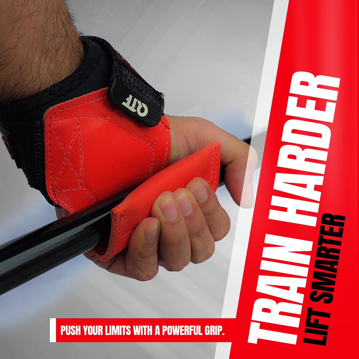 Padded Weightlifting Grips & Wrist Straps for Heavy Lifting