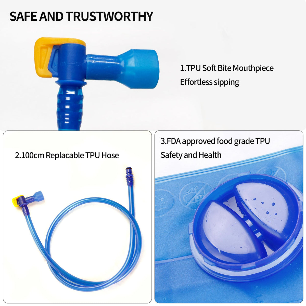 Hydration Bladder Water Reservoir for Hiking Backpacks