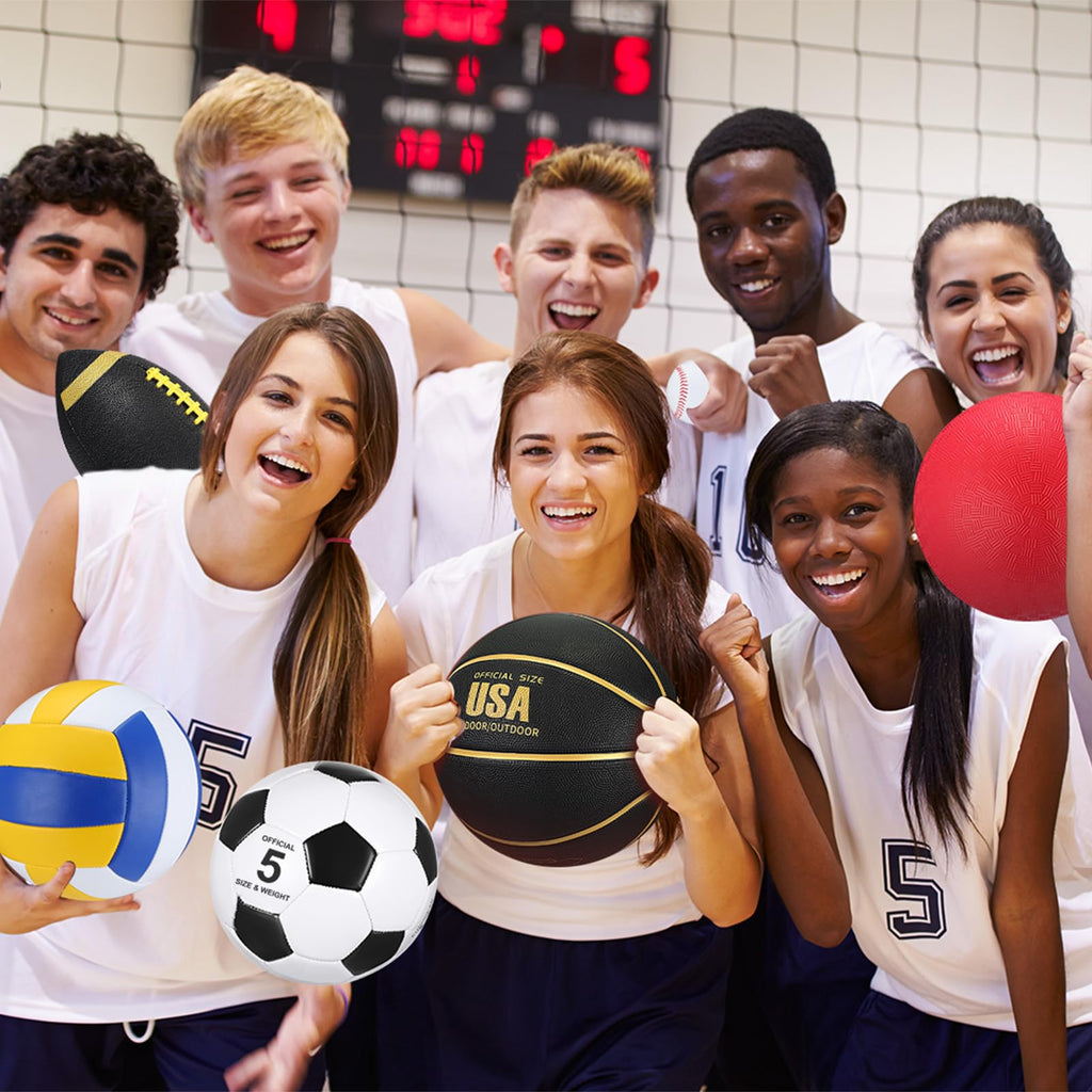 18-Piece Multi-Sport Ball Set for Training & Recreation