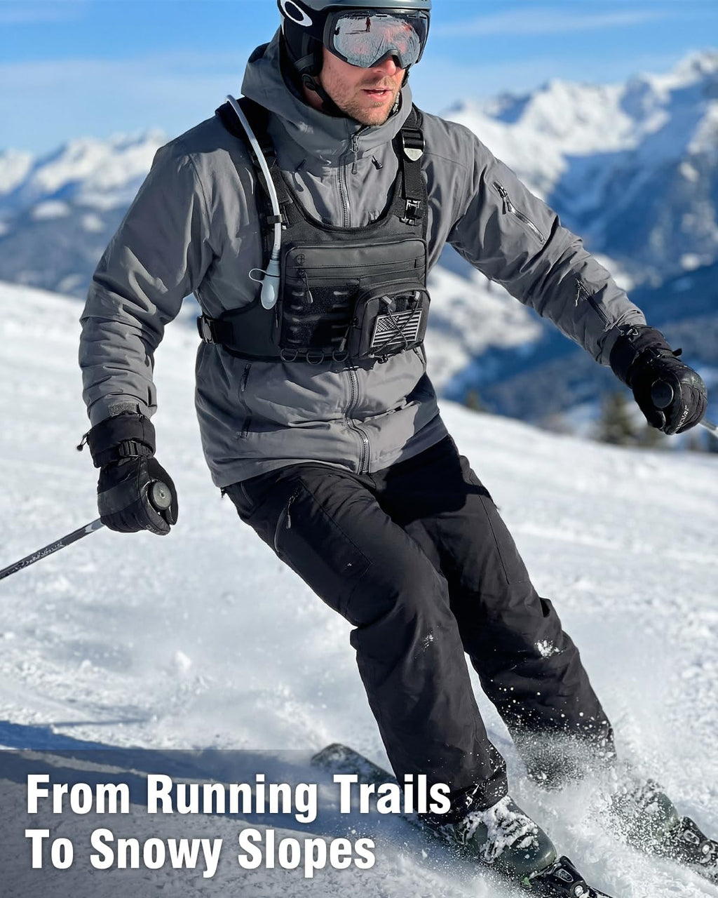 Lightweight Running Hydration Vest with 2L Water Bladder