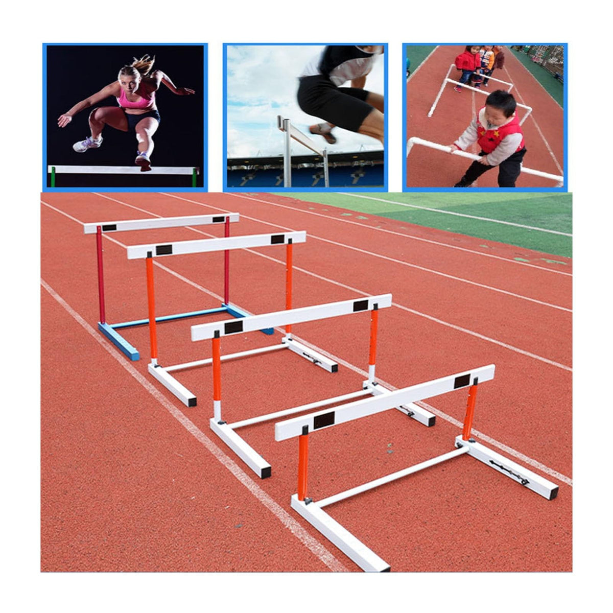 30–42 Inch Adjustable Hurdles for Speed & Agility Training