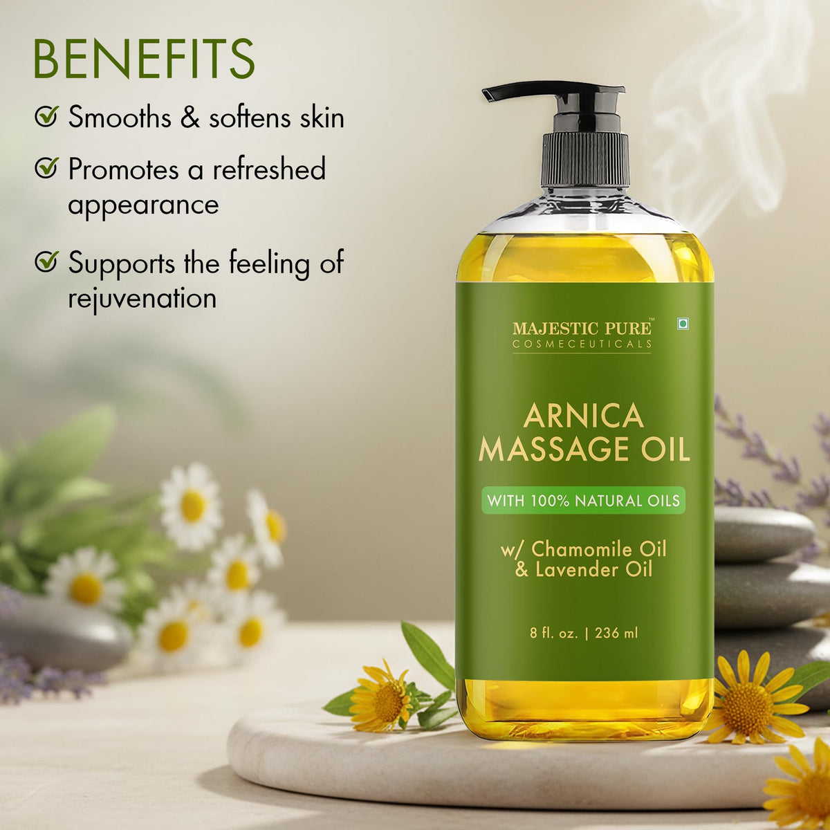 Natural Massage Therapy Oil for Relaxation & All Skin Types