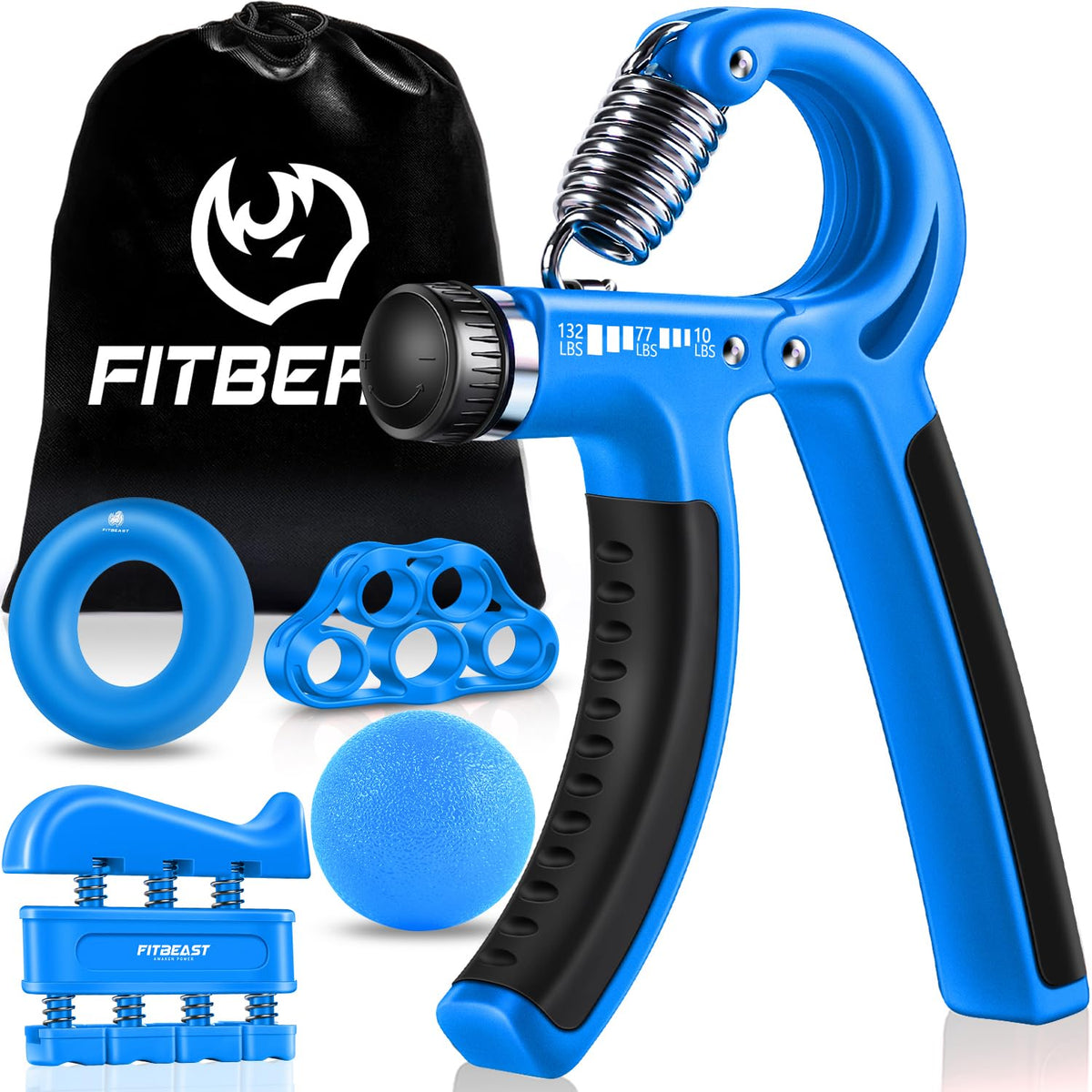5-Pack Adjustable Hand Grip & Forearm Strengthener Kit