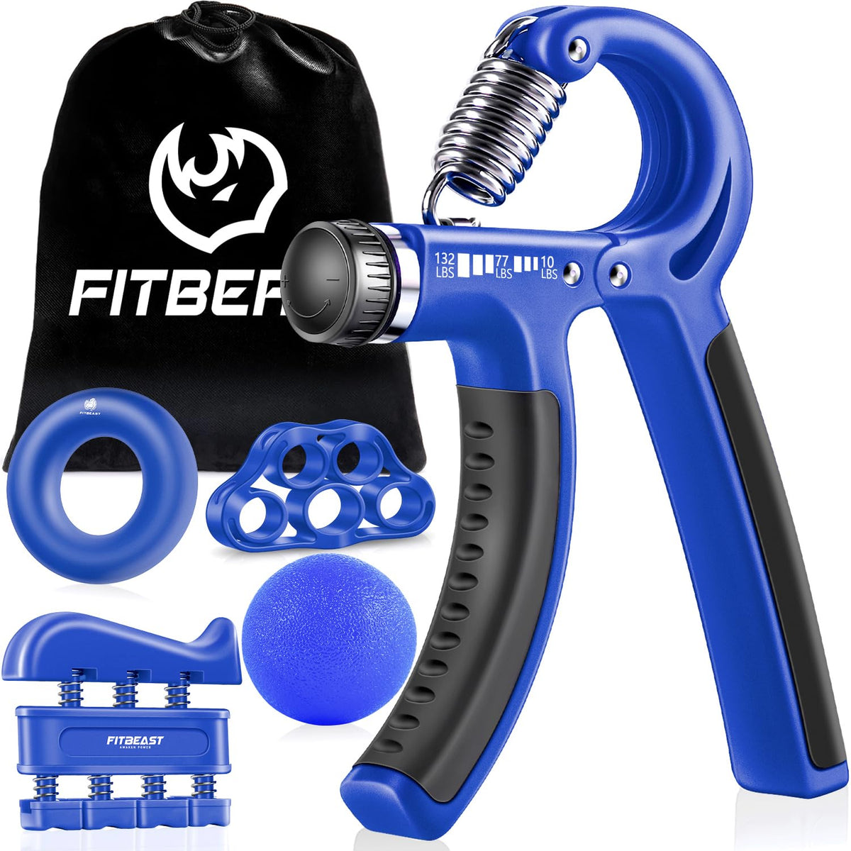 5-Pack Adjustable Hand Grip & Forearm Strengthener Kit