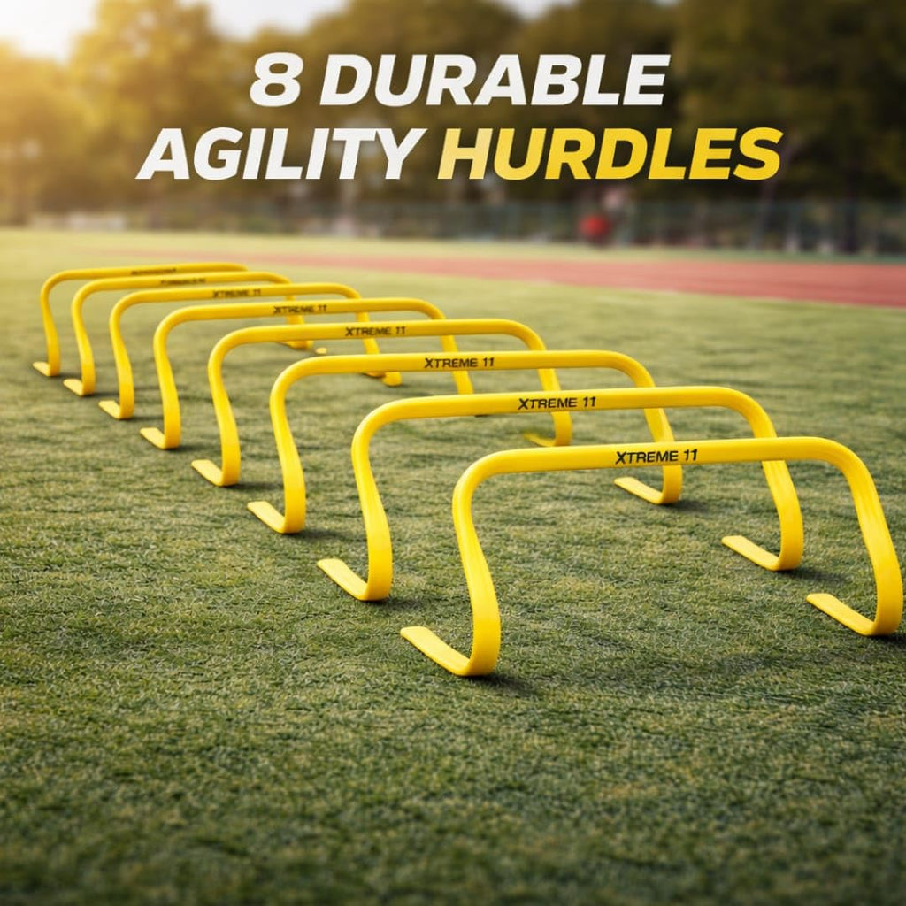 8-Pack Flexible Agility Hurdles for Fitness & Speed Training