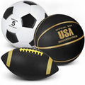 3-Piece Soccer, Basketball & Football Multi-Sport Ball Set