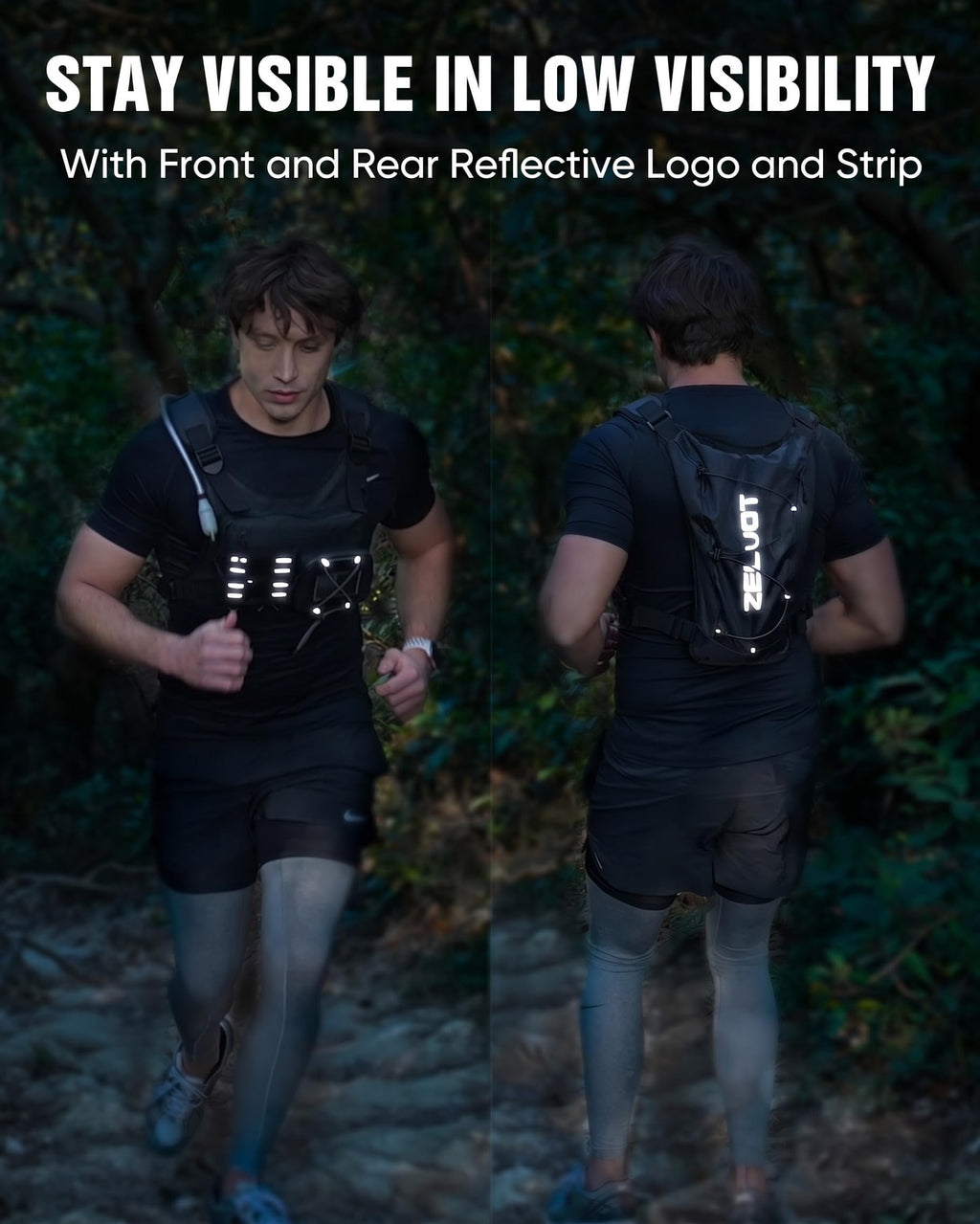 Lightweight Running Hydration Vest with 2L Water Bladder