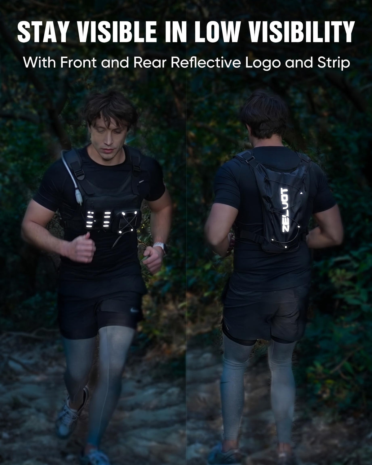 Lightweight Running Hydration Vest with 2L Water Bladder