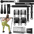 Adjustable Pilates Bar Kit with Resistance Bands for Full-Body Workouts